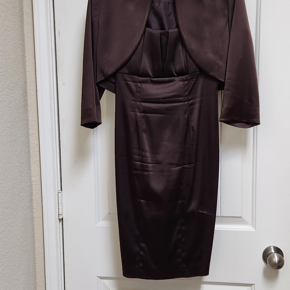 Calvin Klein Dark Brown 2 piece dress Size 2